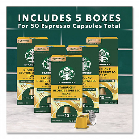 Blonde Espresso Roast Original Pod, 10/Pack, 5 Packs/Box (109054)