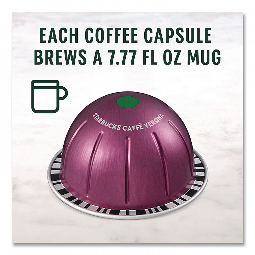 Caffe Verona Vertuo Pod, 8/Pack, 4 Packs/Box (117661)