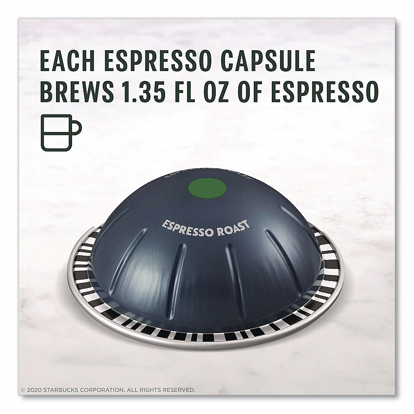 Espresso Roast Vertuo Pod, 10/Pack, 5 Packs/Box (117662)