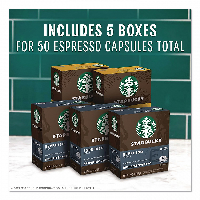 Vertuo Pods Variety Pack, Blonde Espresso Roast/Espresso Roast, 50/Box (117668)