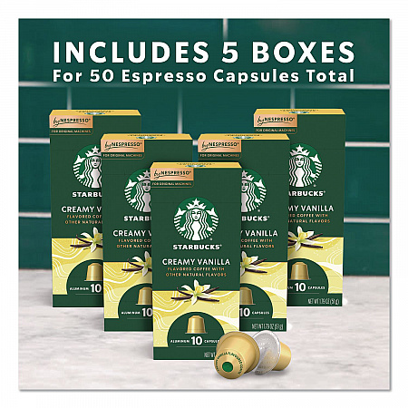 Creamy Vanilla Original Pod, 10/Pack, 5 Packs/Box (135893)