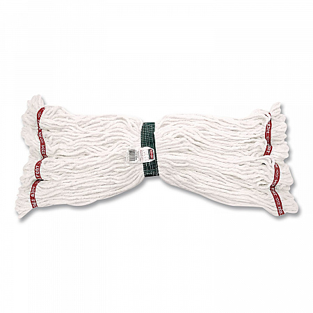 Super Stitch Cotton Looped End Wet Mop, 20 oz, White, 1