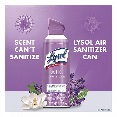 Air Sanitizer Spray, Lavender Sky Scent, 10 oz Aerosol Spray, 6/Carton (56348CT)