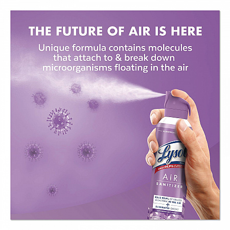 Air Sanitizer Spray, Lavender Sky Scent, 10 oz Aerosol Spray, 6/Carton (56348CT)