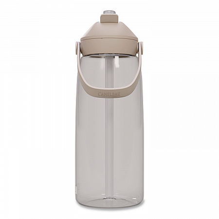 Thrive FlipStraw Plastic Water Bottle, 32 oz, Clear (2852102001)