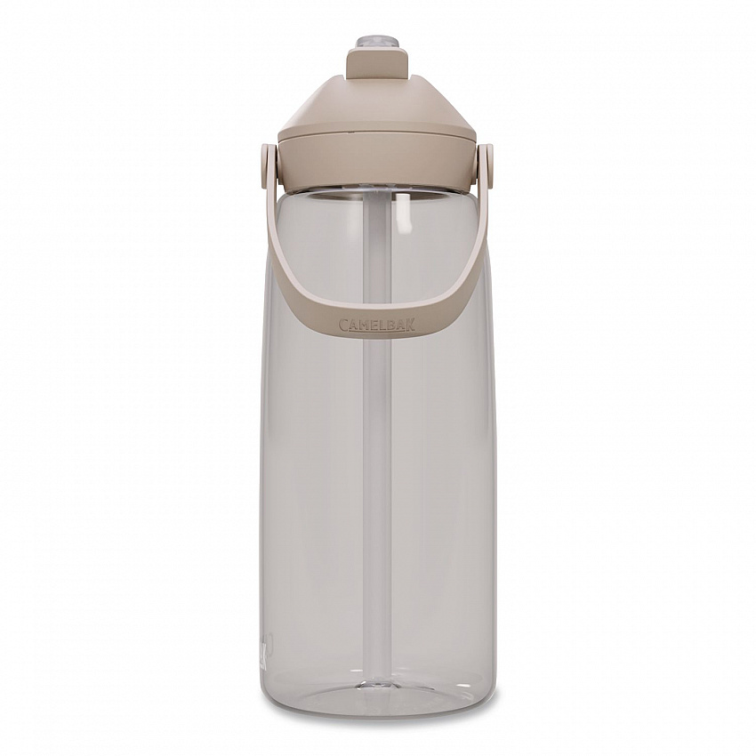 Thrive FlipStraw Plastic Water Bottle, 32 oz, Clear (2852102001)