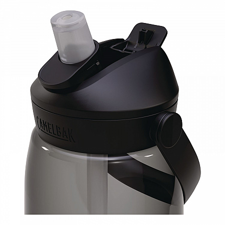 Thrive FlipStraw Plastic Water Bottle, 32 oz, Charcoal (2852001001)