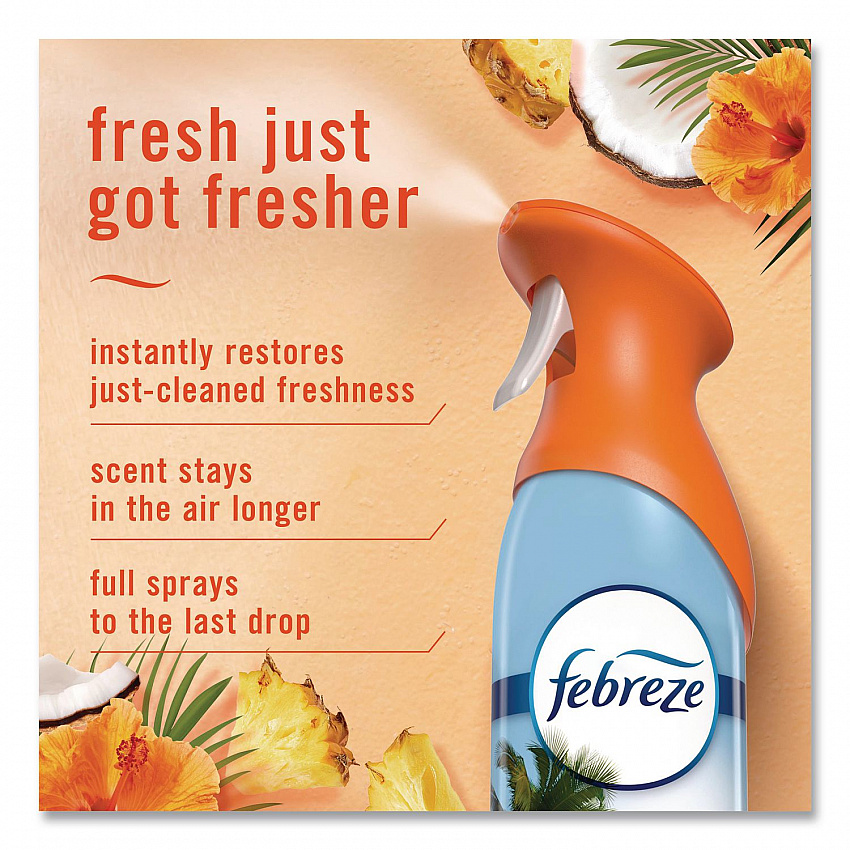 AIR, Hawaiian Aloha, 8.1 oz Aerosol Spray, 2/Pack, 3 Packs/Carton (21321)