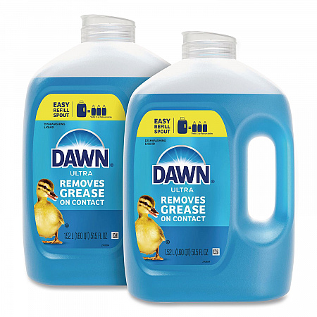 Ultra Dishwashing Liquid Refill Jug, Unscented, 51.5 oz Jug, 2/Carton (23262)