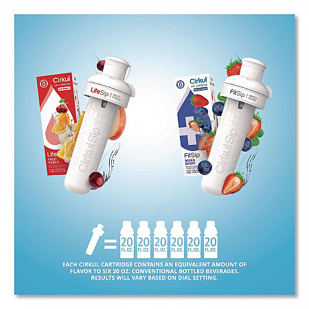 Flavor Water Bottle Kit, 22 oz, Clear (850021373375)