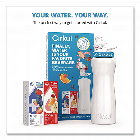 Flavor Water Bottle Kit, 22 oz, White (850021373382)