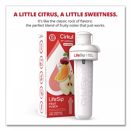 LifeSip Flavor Cartridge, Sugar-Free Fruit Punch (850021373399)
