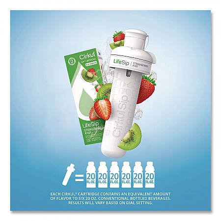 LifeSip Flavor Cartridge, Sugar-Free Strawberry Kiwi (850021373405)