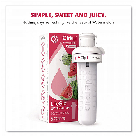 LifeSip Flavor Cartridge, Sugar-Free Watermelon (850021373412)