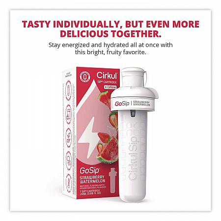 GoSip Flavor Cartridge, Sugar-Free Strawberry Watermelon (850021373450)