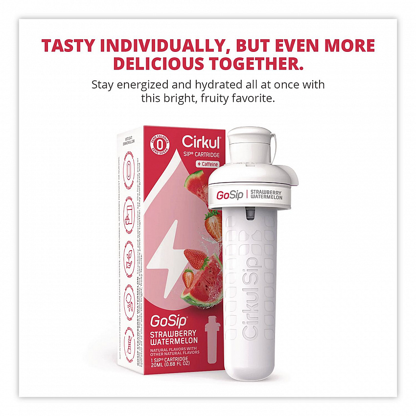 GoSip Flavor Cartridge, Sugar-Free Strawberry Watermelon (850021373450)