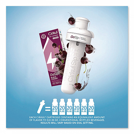 GoSip Flavor Cartridge, Sugar-Free Black Cherry (850021373467)