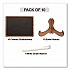 Mini Chalkboards, Black Surface, Brown Frame, 2.9 x 3.9, 10/Pack (MINICHLK)