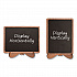 Mini Chalkboards, Black Surface, Brown Frame, 2.9 x 3.9, 10/Pack (MINICHLK)
