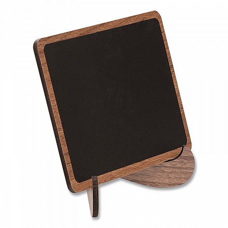 Mini Chalkboards, Black Surface, Brown Frame, 2.9 x 3.9, 10/Pack (MINICHLK)