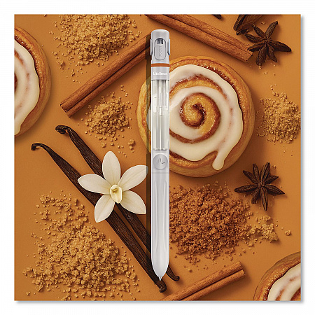 Essential Oil Blends Pen Diffuser, Cinnamon Roll Scent, White (LL123122)
