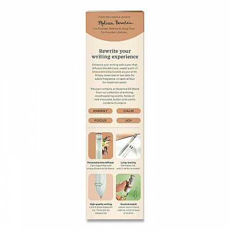 Essential Oil Blends Pen Diffuser, Chocolate Chip Cookie Scent, White (LL123126)