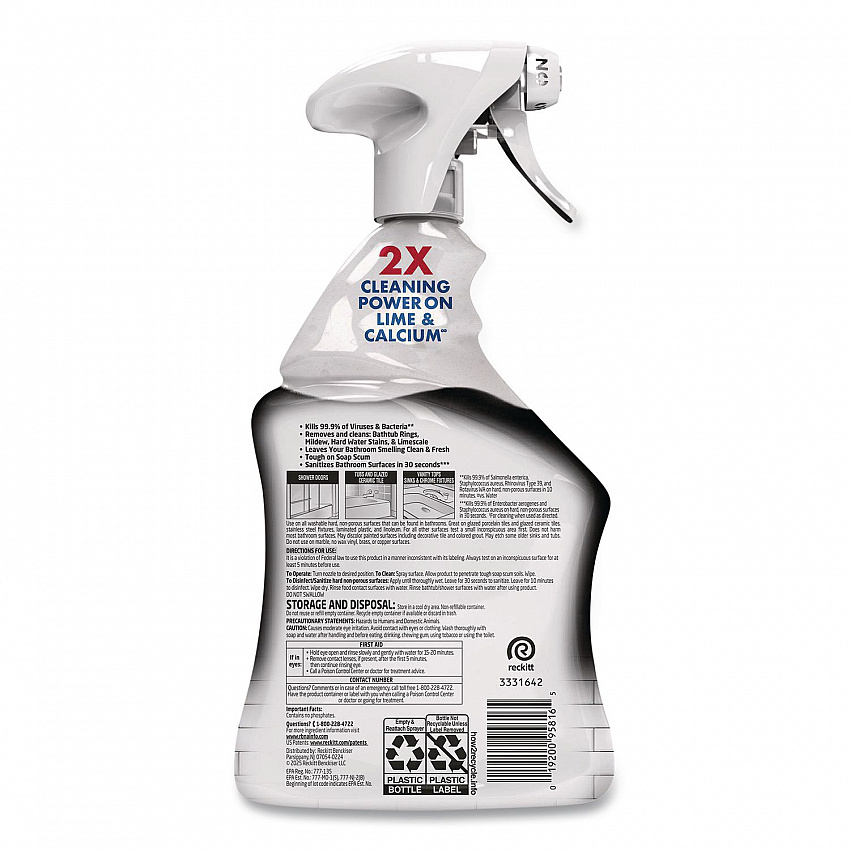 Power Limescale Remover, Atlantic Fresh Scent, 32 oz Trigger Spray Bottle, 12/Carton (95816CT)