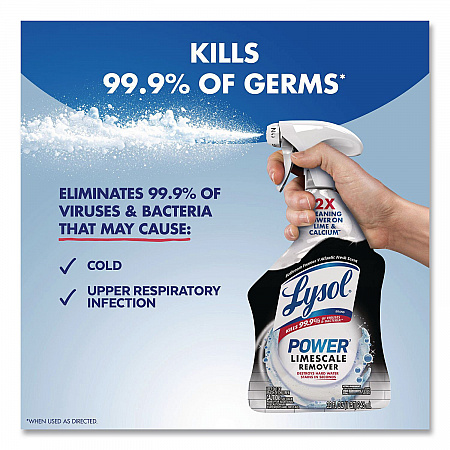 Power Limescale Remover, Atlantic Fresh Scent, 32 oz Trigger Spray Bottle, 12/Carton (95816CT)