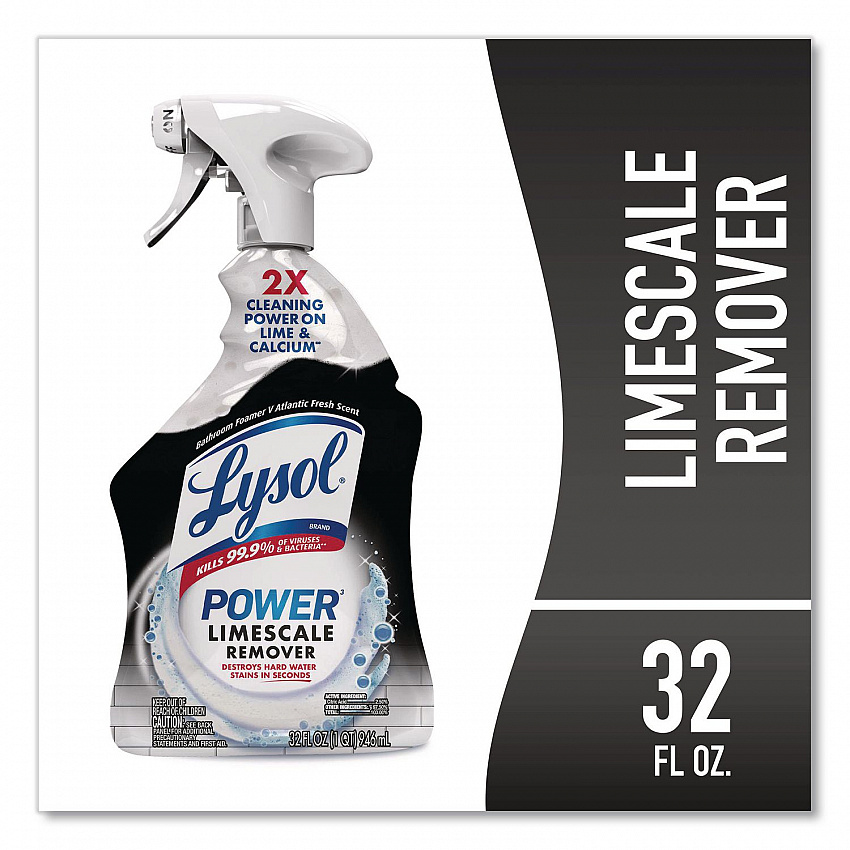Power Limescale Remover, Atlantic Fresh Scent, 32 oz Trigger Spray Bottle, 12/Carton (95816CT)