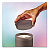 Aromatherapy Essential Oil Flameless Candle Diffuser, Fir Needle and Pine Scent Essential Oil, 5 x 5 x 5, Frosted Glass (111612)