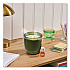 Aromatherapy Essential Oil Flameless Candle Diffuser, Grapefruit and Bergamot Essential Oil, 5.5 x 5.5 x 5.5, Olive (LL111621)