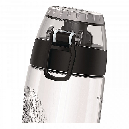 Tritan Plastic Hydration Water Bottle with Meter, 24 oz, Clear (THRHP4100CL6)