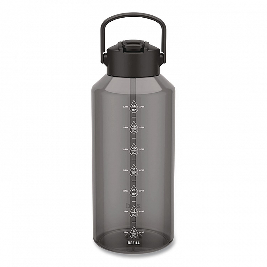 Liberty Plastic Water Bottle, 64 oz, Ebony (0015X270)