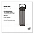 Liberty Plastic Water Bottle, 24 oz, Ebony (0015X280)