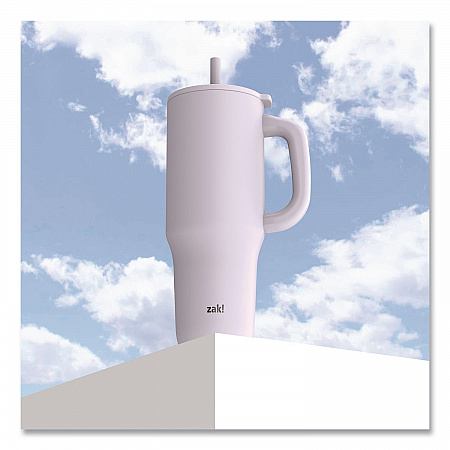 Sutton Stainless Steel Double Wall Insulated Tumbler. 40 oz, Smoky Lilac (001001610)