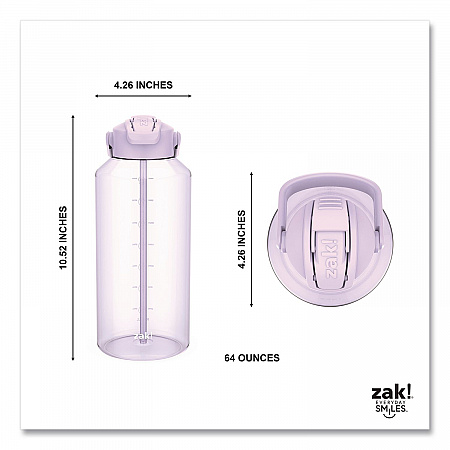 Liberty Plastic Water Bottle, 64 oz, Lavender (2598X270)