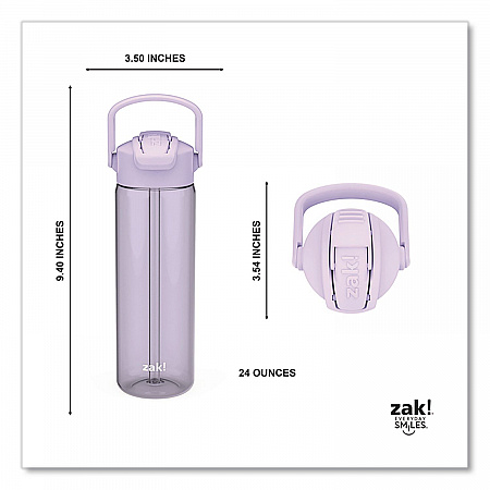 Liberty Plastic Water Bottle, 24 oz, Lavender (2598X280)