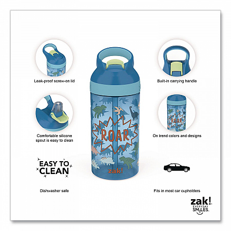Atlantic Plastic Water Bottle, 16 oz, Dinomite (7208T380)