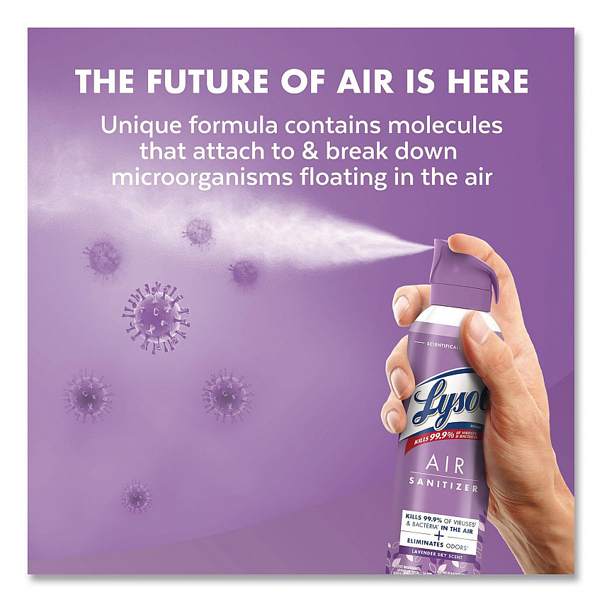 Air Sanitizer Spray, Lavender Sky Scent, 10 oz Aerosol Spray (56348EA)