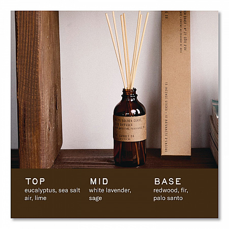 Reed Diffuser, Golden Coast, 3.5 oz, 4.25