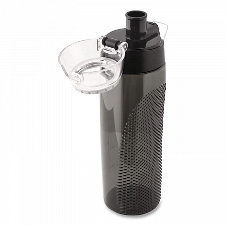 Tritan Plastic Hydration Water Bottle with Meter, 24 oz, Smoke (THRHP4100SMT)