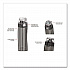 Tritan Plastic Hydration Water Bottle with Meter, 24 oz, Smoke (THRHP4100SMT)