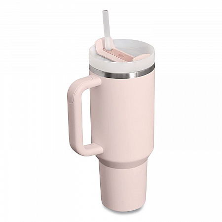 Quencher H2.0 FlowState Stainless Steel Double Wall Tumbler, 40 oz, Rose Quartz (1012552002NA)
