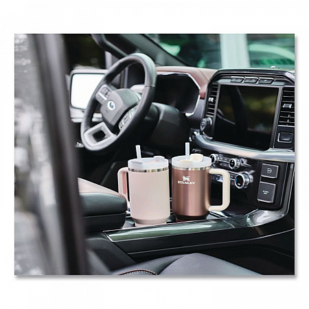 Quencher H2.0 FlowState Stainless Steel Double Wall Tumbler, 40 oz, Rose Quartz (1012552002NA)