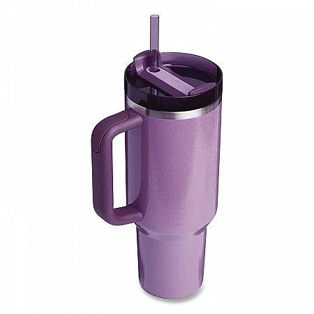 Quencher H2.0 Flowstate Stainless Steel Double Wall Insulated Tumbler, 40 oz, Hammertone Lilac (1012552061)