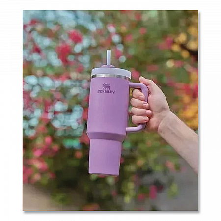 Quencher H2.0 Flowstate Stainless Steel Double Wall Insulated Tumbler, 40 oz, Hammertone Lilac (1012552061)