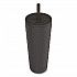 Cora Stainless Steel Double Wall Insulated Tumbler, 24 oz, Ebony (0015W621)
