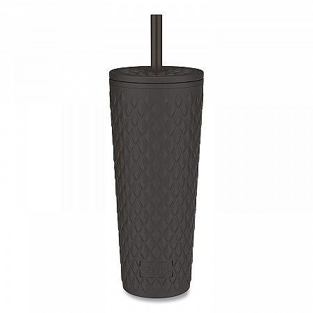 Cora Stainless Steel Double Wall Insulated Tumbler, 24 oz, Ebony (0015W621)