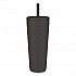 Cora Stainless Steel Double Wall Insulated Tumbler, 24 oz, Ebony (0015W621)