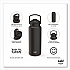 Liberty Stainless Steel Double Wall Insulated Tumbler, 32 oz, Ebony (0015X033)